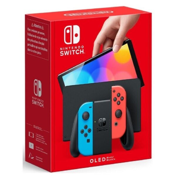 Nintendo Switch Versión OLED Azul Neón/Rojo Neón/ Incluye Base/ 2 Mandos Joy-Con 045496453442 SWITCH OLED BLRD NIN-CONSOLA SWITCH OLED BLRD