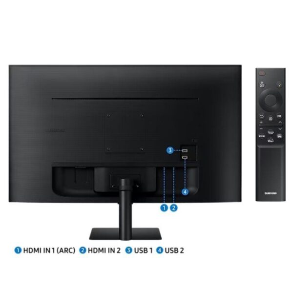 Smart Monitor Samsung M5 S32DM500EU 32"/ Full HD/ Multimedia/ Smart TV/ Negro - Imagen 5