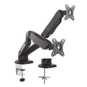 Soporte de Mesa con Contrapeso para 2 Monitores Aisens DT27TSR-045/ Giratorio/ Inclinable/ hasta 9kg