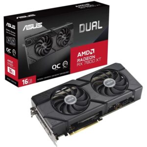 Tarjeta Gráfica Asus Dual Radeon RX 7800 XT OC/ 16GB GDDR6 4711387436165 90YV0JJ1-M0NA00 ASU-GF RAD RX7800XT D OC 16G