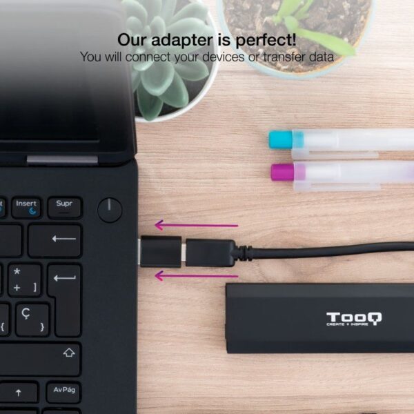 Adaptador USB 3.1 Nanocable 10.02.0012/ USB Macho - USB Tipo-C Hembra - Imagen 4