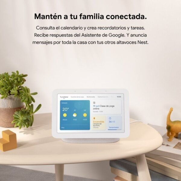Altavoz Inteligente Google NEST HUB (2ª Generación) Tiza - Imagen 4