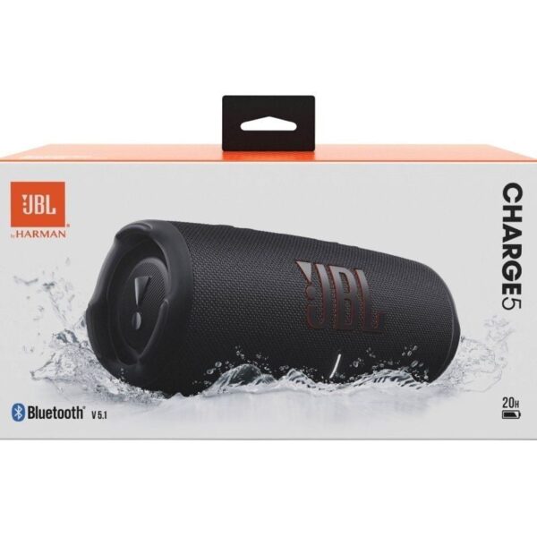 Altavoz con Bluetooth JBL Charge 5/ 40W/ 1.0/ Negro - Imagen 5