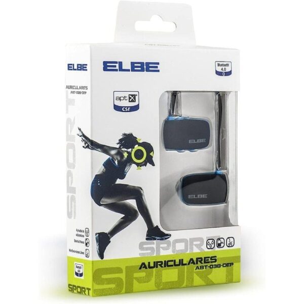 Auriculares Inalámbricos Deportivos Elbe ABT-038-DEP/ con Micrófono/ Bluetooth/ Azules y Negros - Imagen 4