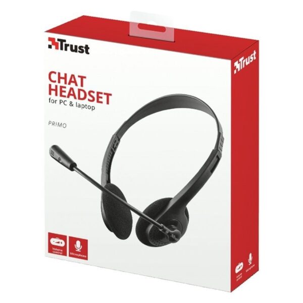 Auriculares Trust Primo Chat/ con Micrófono/ Jack 3.5/ Negros - Imagen 5