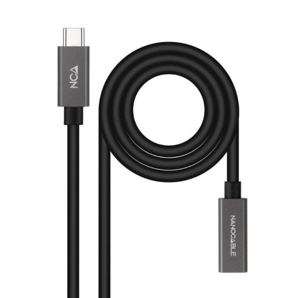 Cable Alargador USB 3.2 Nanocable 10.01.4401-L150/ USB Tipo-C Macho - USB Tipo-C Hembra/ 1.5m/ Negro - Imagen 3