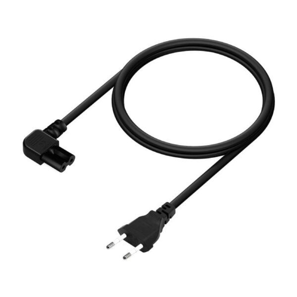 Cable Alimentación Forma 8 Aisens A132-0598/ CEE7/16 Macho - C7 Hembra/ Hasta 1500W/ 1.8m/ Negro - Imagen 2