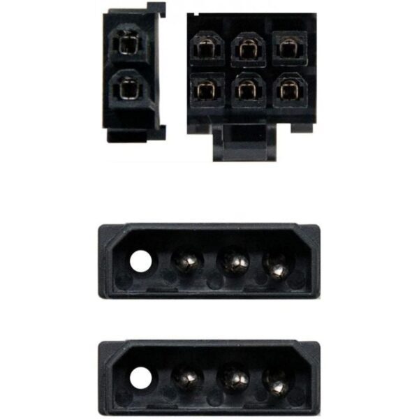 Cable Alimentación Tarjeta Gráfica Aisens A131-0165/ 2x Molex Macho - Molex 6+2 PIN Macho/ Hasta 54W/ 20cm - Imagen 4