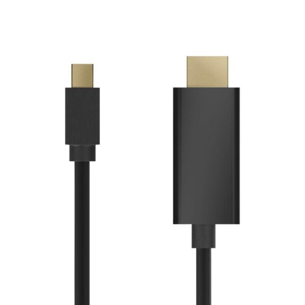 Cable Conversor Aisens A125-0458/ Mini DisplayPort Macho - HDMI Macho/ Hasta 5W/ 2300Mbps/ 3m/ Negro - Imagen 2