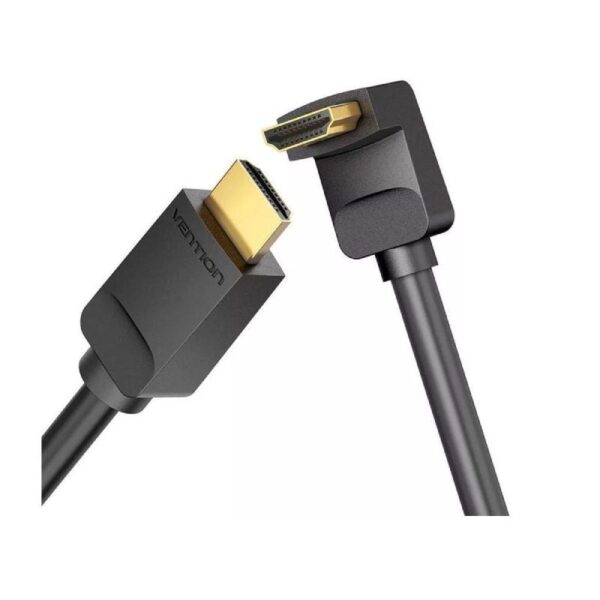 Cable HDMI 2.0 4K Acodado 90º Vention AARBH/ HDMI Macho - HDMI Macho/ 2m/ Negro - Imagen 2