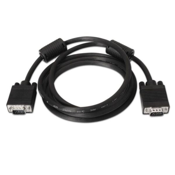 Cable SVGA Aisens A113-0075/ VGA Macho - VGA Macho/ Hasta 3W/ 10Mbps/ 15m/ Negro - Imagen 2