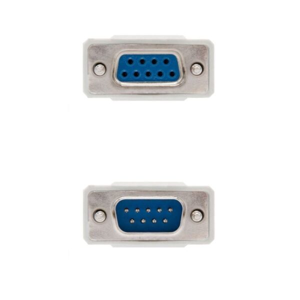 Cable Serie NULL Modem Nanocable 10.14.0502/ DB9 Macho - DB9 Hembra/ 1.8m/ Beige - Imagen 2