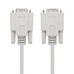 Cable Serie NULL Modem Nanocable 10.14.0502/ DB9 Macho - DB9 Hembra/ 1.8m/ Beige 8433281004085 10.14.0502 NAN-CAB 10 14 0502