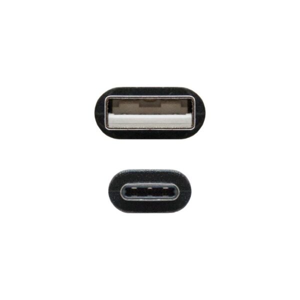 Cable USB 2.0 Nanocable 10.01.2101/ USB Tipo-C Macho - USB Macho/ 1m/ Negro - Imagen 3