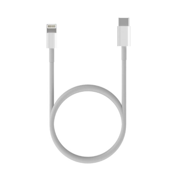 Cable USB 2.0 Tipo-C Lightning Aisens A102-0543/ USB Tipo-C Macho - Lightning Macho/ Hasta 2.5W/ 60Mbps/ 50cm/ Blanco - Imagen 3