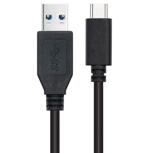 Cable USB 3.1 Tipo-C Nanocable 10.01.4002/ USB Tipo-C Macho - USB Macho/ 2m/ Negro - Imagen 2