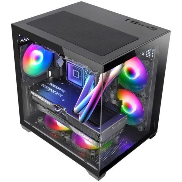 Caja Gaming Minitorre Mars Gaming MC-VIEW2/ Negra - Imagen 2