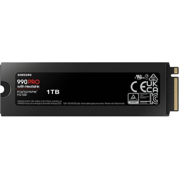Disco SSD Samsung 990 PRO 1TB/ M.2 2280 PCIe 4.0/ con Disipador de Calor/ Compatible con PS5 y PC/ Full Capacity - Imagen 2