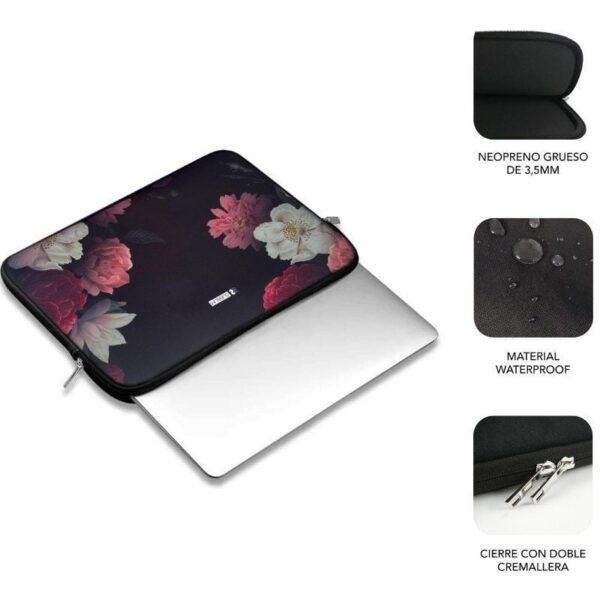 Funda Subblim Trendy Sleeve Neo Flowers para Portátiles hasta 15.6" - Imagen 2