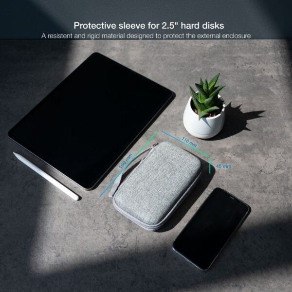 Funda para Disco Externo de 2.5" TooQ TQBC-E2503G/ Gris - Imagen 3