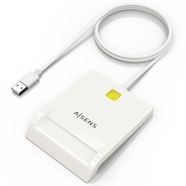 Lector de DNI y Tarjetas Aisens ASCR-SN07-W/ Blanco - Imagen 2