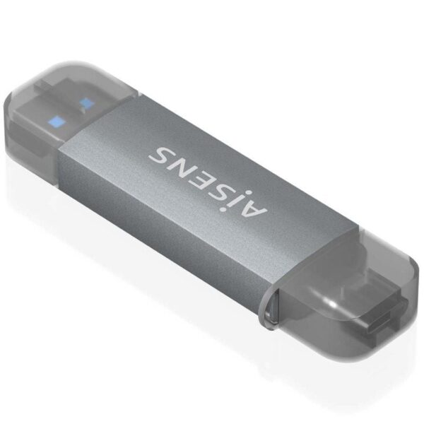 Lector de Tarjetas Externo Aisens ASCR-2AC08-GR/ USB 3.1 8435739901205 ASCR-2AC08-GR AIS-CR ASCR-2AC08-GR