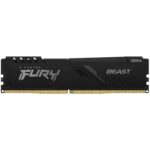 Memoria RAM Kingston FURY Beast 8GB/ DDR4/ 3600MHz/ 1.35V/ CL17/ DIMM 740617319798 KF436C17BB/8 KIN-FB KF436C17BB 8