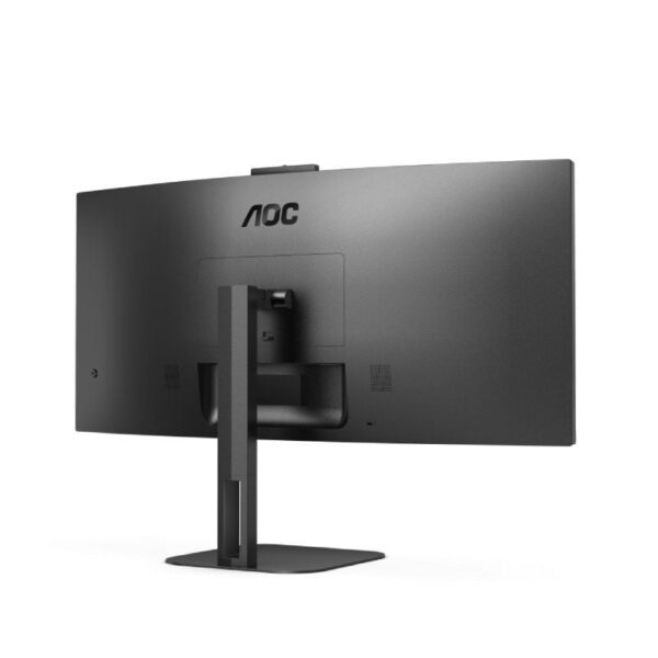 Monitor Profesional Curvo Ultrapanorámico AOC CU34V5CW/BK 34"/ UWQHD/ Webcam/ Multimedia/ Regulable en altura/ Negro - Imagen 4