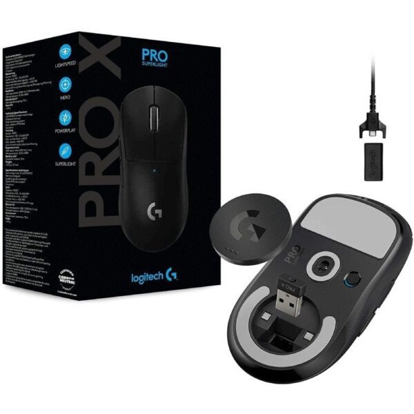 Ratón Gaming Inalámbrico Logitech PRO X Superlight/ Batería recargable/ Hasta 25600 DPI/ Negro - Imagen 2