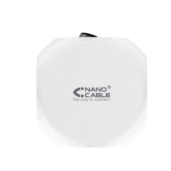 Regleta Nanocable 10.37.0001/ 3 Tomas de corriente/ 2 USB - 2 USB Tipo-C/ Cable 1.4m/ Blanca - Imagen 4