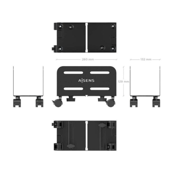 Soporte CPU con Ruedas para PC Aisens MPC06-207 para PC/ hasta 10kg - Imagen 3