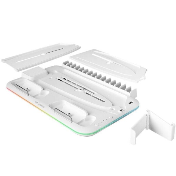 Soporte Multifunción RGB para PS5 Mars Gaming MPS5-B2/ Blanco - Imagen 2