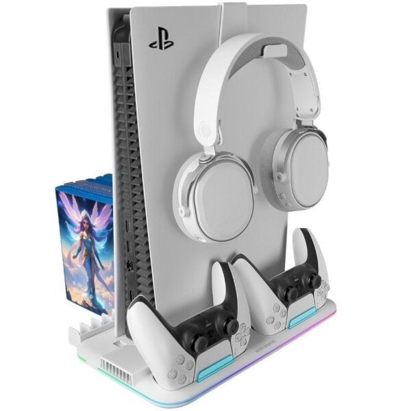 Soporte Multifunción RGB para PS5 Mars Gaming MPS5-B2/ Blanco - Imagen 4