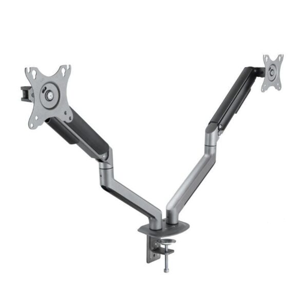 Soporte de Mesa para 2 Monitores TooQ DB4132TNR-G/ Giratorio/ Inclinable/ hasta 9kg 8433281011809 DB4132TNR-G TOO-SOPORTE DB4132TNR-G