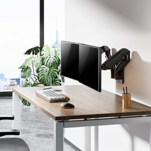 Soporte de Pared para 2 Monitores o TV Aisens WT32TSR-225/ Giratorio/ Inclinable/ hasta 9kg - Imagen 4