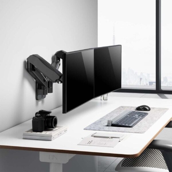 Soporte de Pared para 2 Monitores o TV Aisens WT32TSR-225/ Giratorio/ Inclinable/ hasta 9kg - Imagen 5