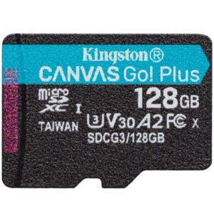 Tarjeta de Memoria Kingston CANVAS Go! Plus 128GB microSD XC/ Clase 10/ 170MBs 740617301243 SDCG3/128GBSP KIN-MICROSD SDCG3 128GBSP
