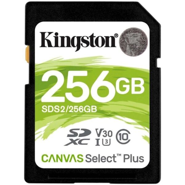 Tarjeta de Memoria Kingston CANVAS Select Plus 256GB SD XC/ Clase 10/ 100MBs 740617298123 SDS2/256GB KIN-SD SDS2 256GB