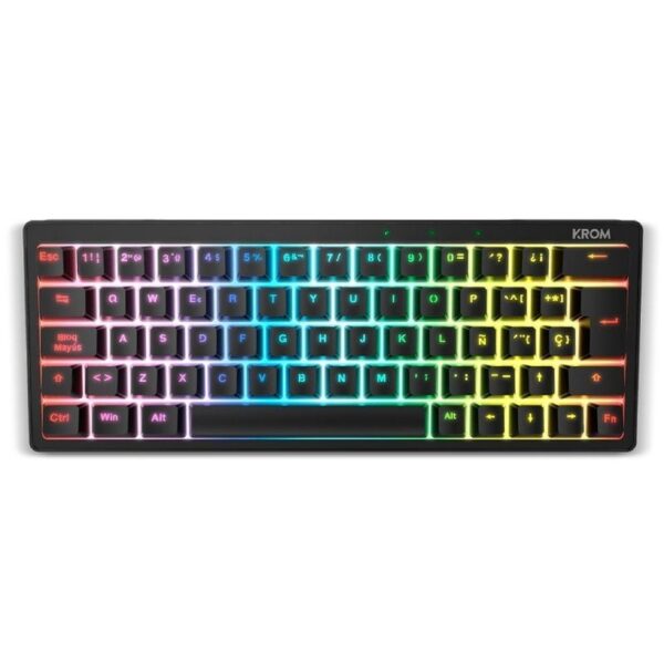 Teclado Gaming Mecánico Krom Kreator 8436587974489 NXKROMKREATORSP KROM-TEC KREATOR