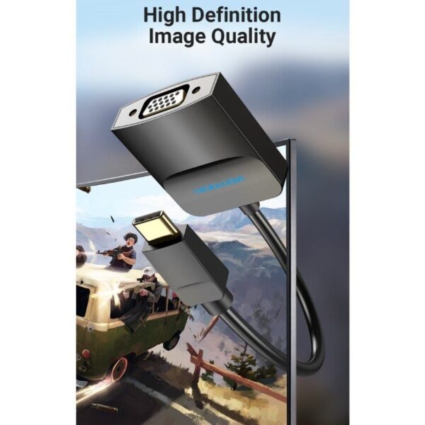 Adaptador USB Tipo-C Vention TDDBB/ USB Tipo-C Macho - VGA Hembra - Imagen 3