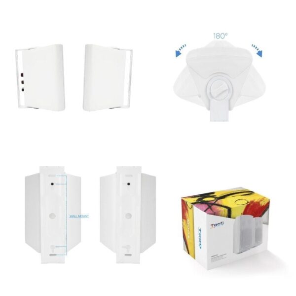 Altavoces Autoamplificados TooQ TQOWS-01W/ 60W/ 2.0/ Blancos - Imagen 5