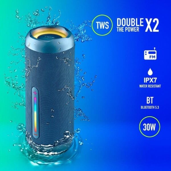 Altavoz con Bluetooth NGS Roller Furia 2/ 30W/ 2.0/ Azul - Imagen 4