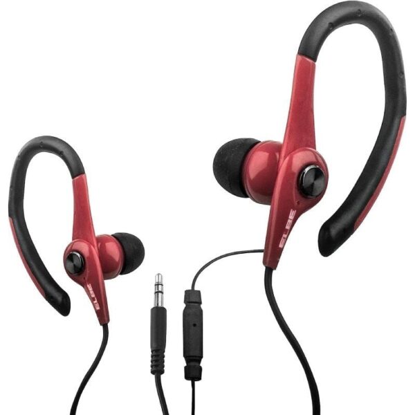 Auriculares Deportivos Elbe AU-107-MIC/ con Micrófono/ Jack 3.5/ Rojos y Negros - Imagen 4