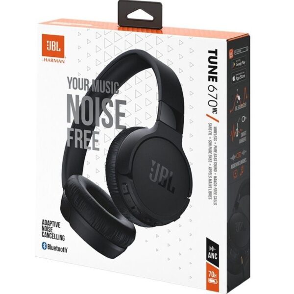 Auriculares Inalámbricos JBL Tune 670NC/ con Micrófono/ Bluetooth/ Negros - Imagen 5
