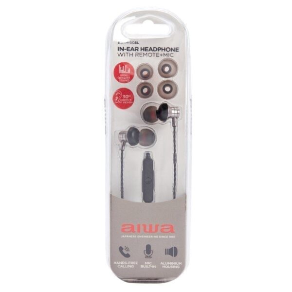 Auriculares Intrauditivos Aiwa ESTM-50SL/ con Micrófono/ Jack 3.5/ Plateados - Imagen 5