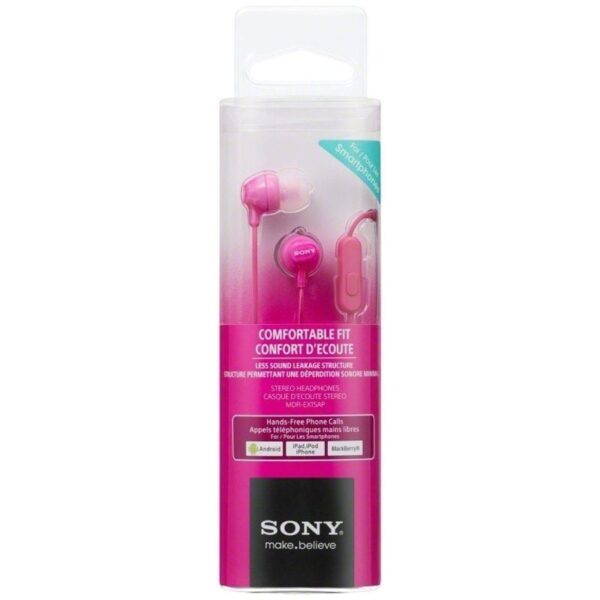 Auriculares Intrauditivos Sony MDR-EX15APPI/ con Micrófono/ Jack 3.5/ Rosas - Imagen 3