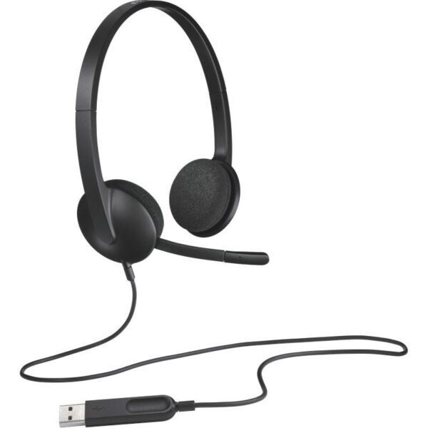 Auriculares Logitech H340/ con Micrófono/ USB/ Negros - Imagen 2