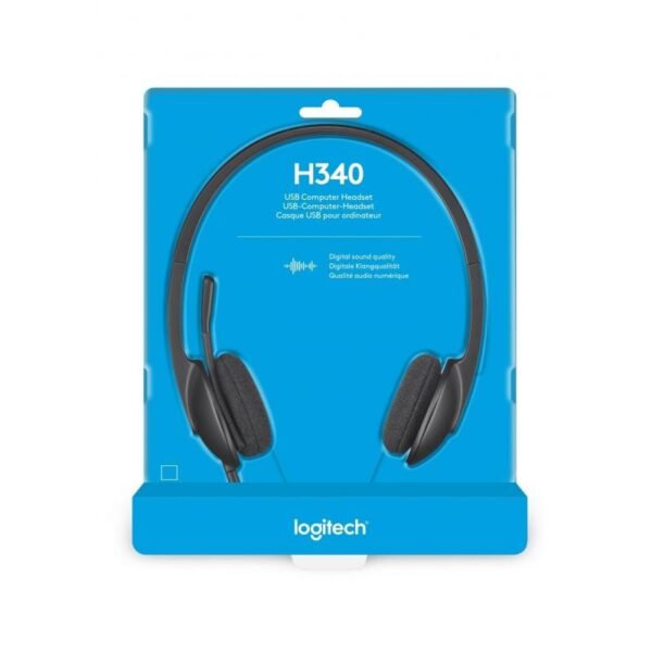 Auriculares Logitech H340/ con Micrófono/ USB/ Negros - Imagen 4