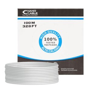 Bobina de Cable RJ45 UTP Nanocable 10.20.0302 Cat.5e/ 100m/ Gris 8433281002388 10.20.0302 NAN-CAB 10.20.0302
