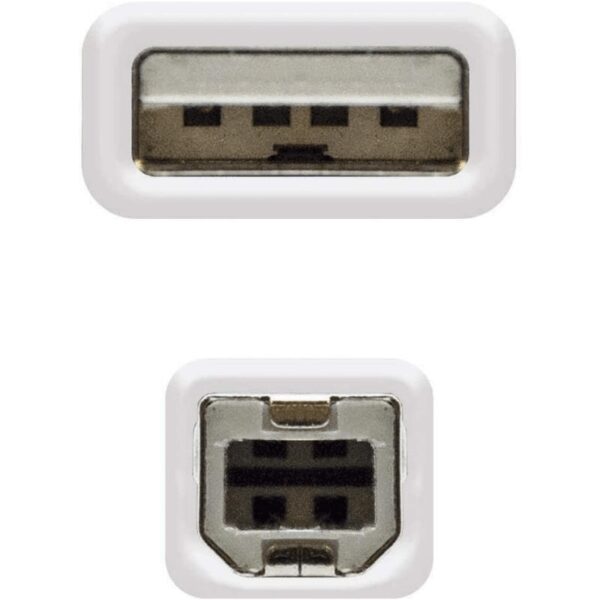 Cable Alargador USB 2.0 Nanocable 10.01.0204/ USB Macho - USB Hembra/ 3m/ Beige - Imagen 3